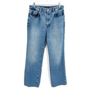 Massimo Dutti Light Blue Straight Leg Jeans